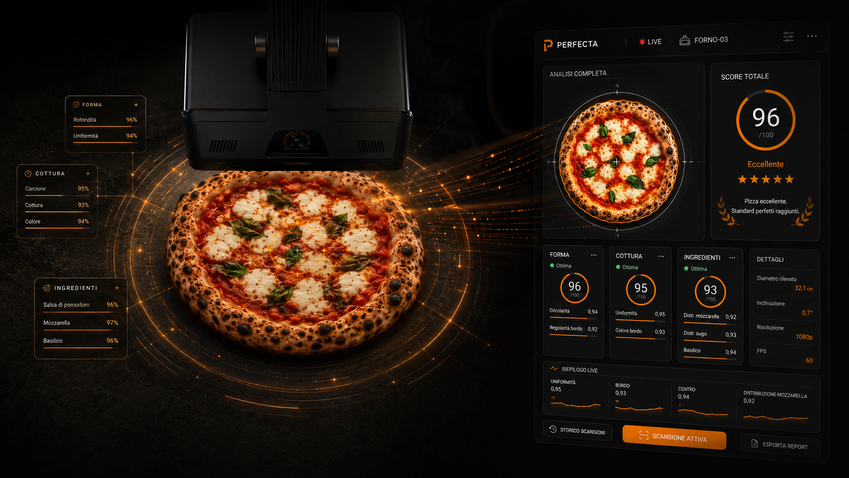 La dashboard di PERFECTA per il titolare